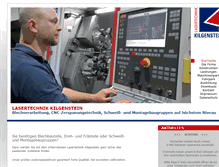 Tablet Screenshot of lasertechnik-kilgenstein.de
